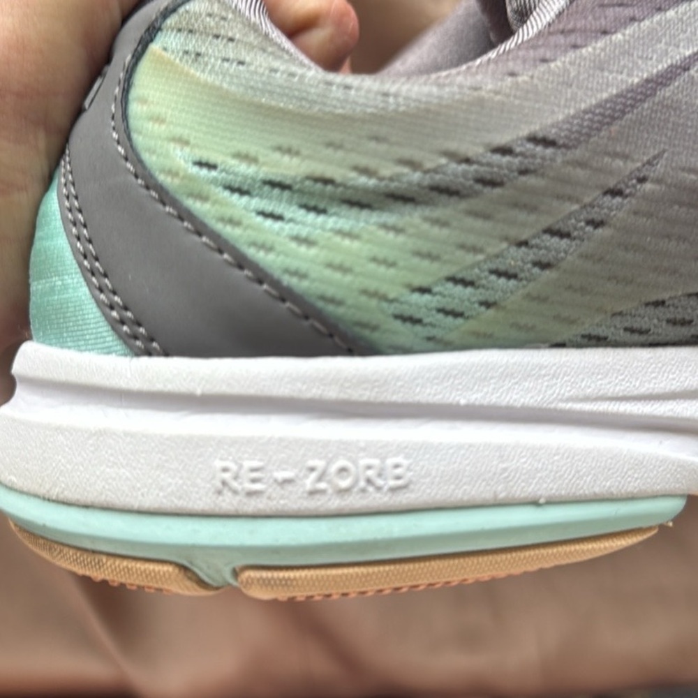 Ryka Devotion Plus 2 Walking Gray Mint Peach Sneakers Size 8 - Picture 10 of 15